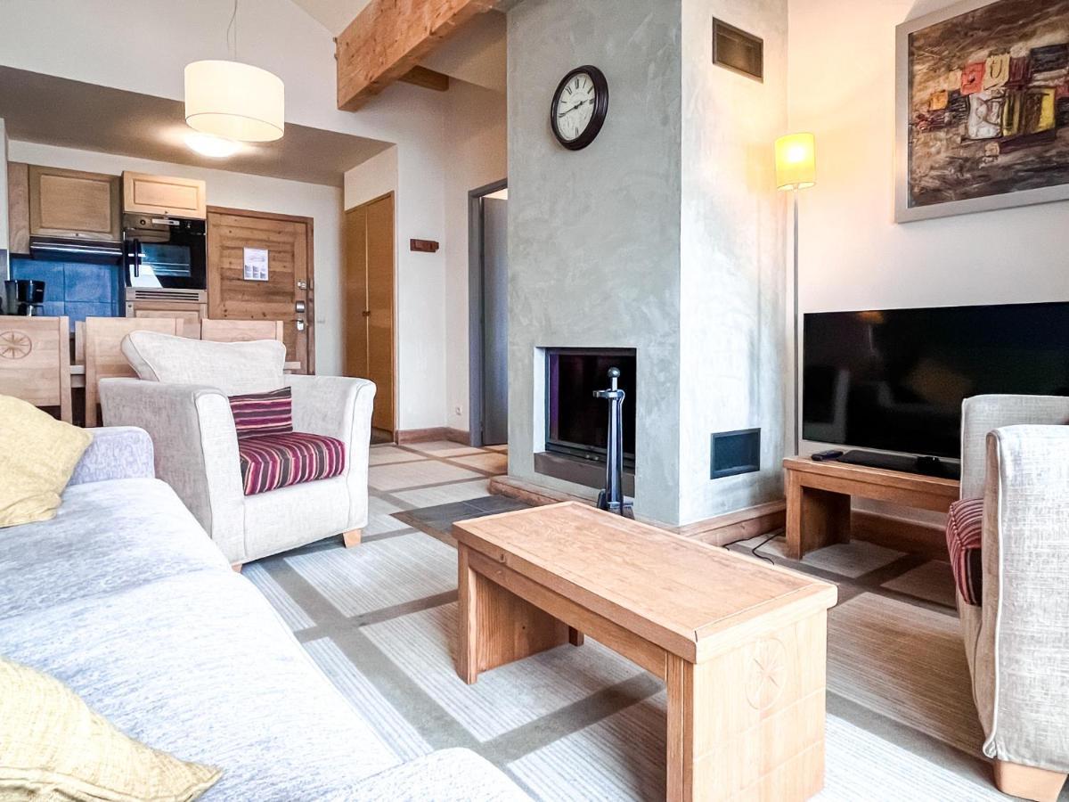 South Facing 2-Bed Apartment With Fireplace, Terrasses Deos Flaine Ngoại thất bức ảnh